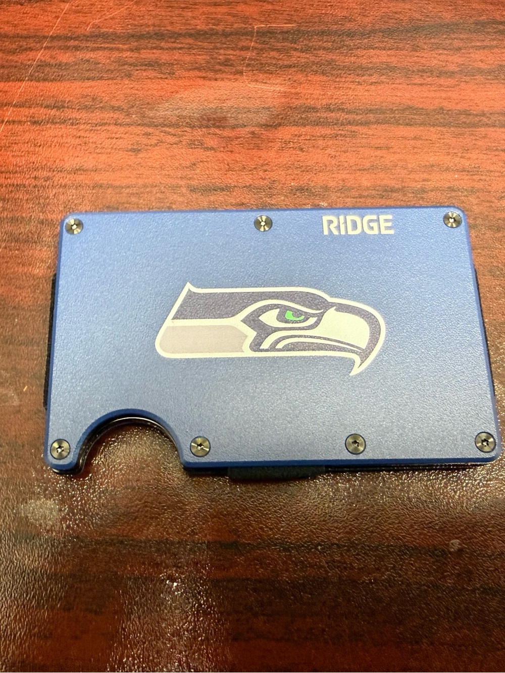 Ridge Wallet Seahawks Aluminum Card Holder - Blue - Picture 8 of 8